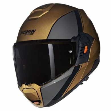 Casco N120-1 Verniciatura Speciale N-com Grigio Oro