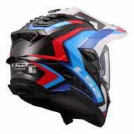 Casco MX701 06 Explorer Frontier II Carbon Bianco Blu