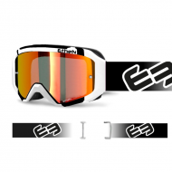 Maschera Medium 05Primis Rosso Bianco Lente Rossa