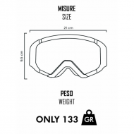Goggle Medium 05Primis Black Yellow Lens Red