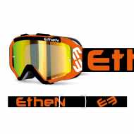 Maschera Ethen 05R Giallo Nero Lente Specchiata Oro