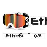 Maschera Ethen 05R Bianco Blu Rosso Lente Specchiata