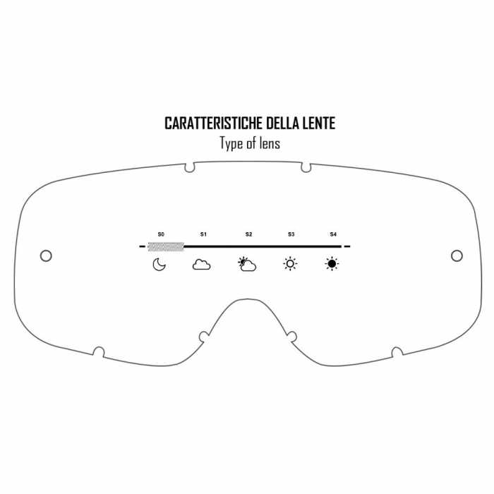 Maschera Ethen MX65 Bambino Bianco Multicolor