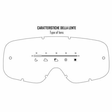 Maschera Ethen MX65 Bambino Giallo Nero