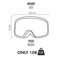 Maschera Ethen MX65 Bambino Nero Bianco