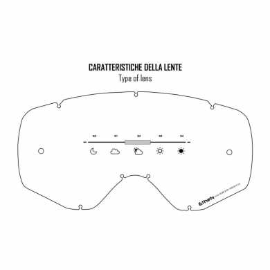 Maschera Ethen 06 Evolution Nero Giallo Lente Rossa