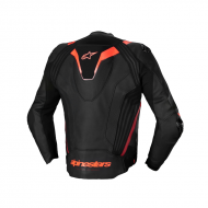 Giubbotto Missile V3 Ignition Pelle Nero Rosso