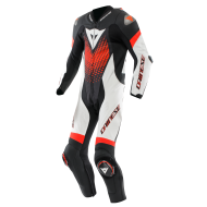 Dainese Leather Suit Laguna Seca 6 Perf. Black Water Fuxia