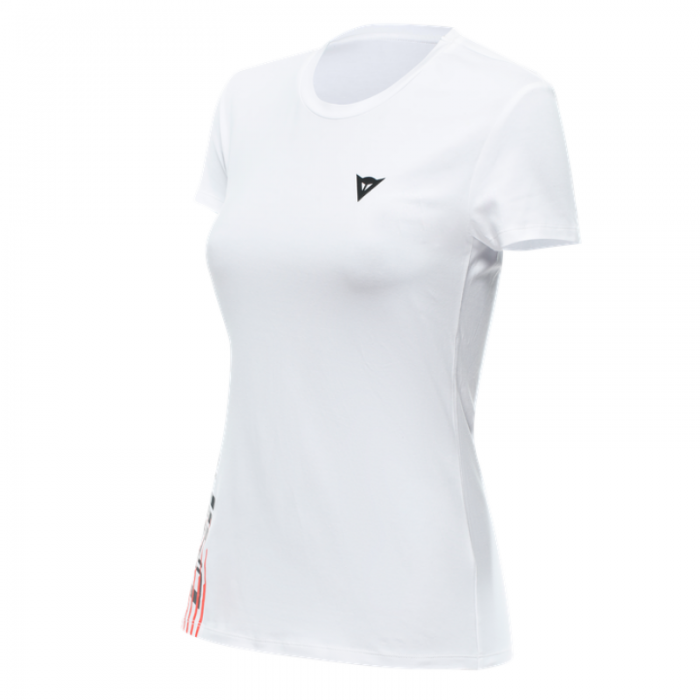 Dainese T-shirt Logo Lady White Black