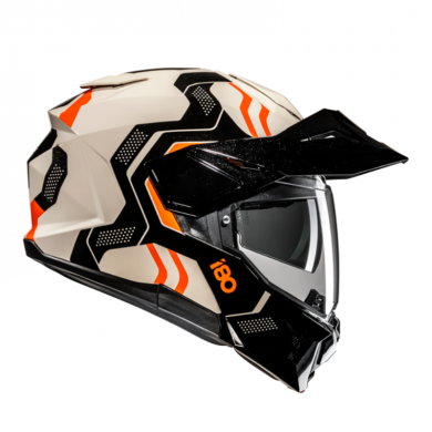 Casco HJC i80 Velly MC7 Nero Bianco Arancione