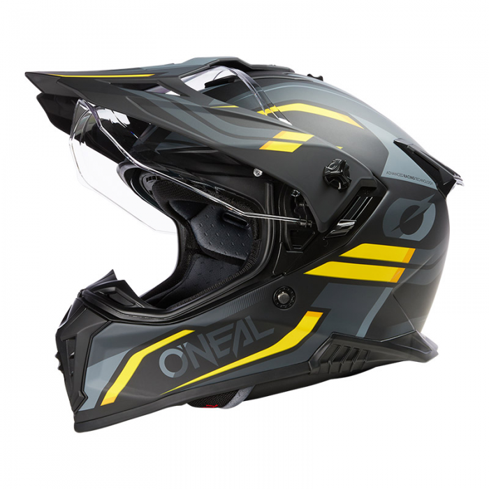 Helmet A-SRS Spike V25 Matte Black Yellow