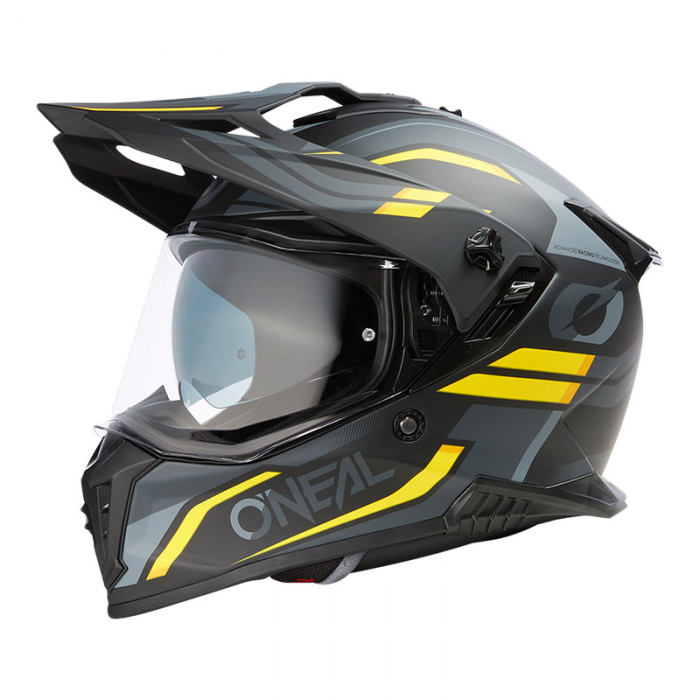 Helmet A-SRS Spike V25 Matte Black Yellow