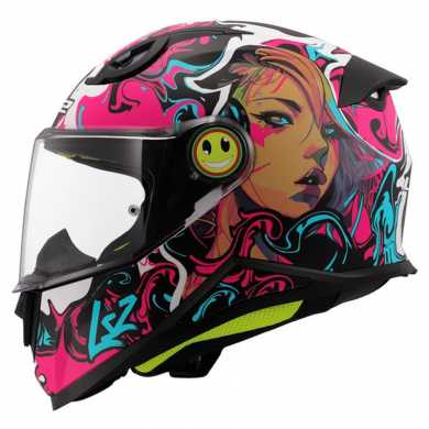 Helmet FF812 Kid Cyberg Purple Cyan