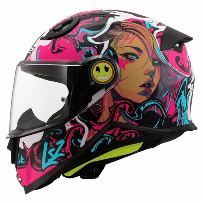Helmet FF812 Kid Cyberg Purple Cyan