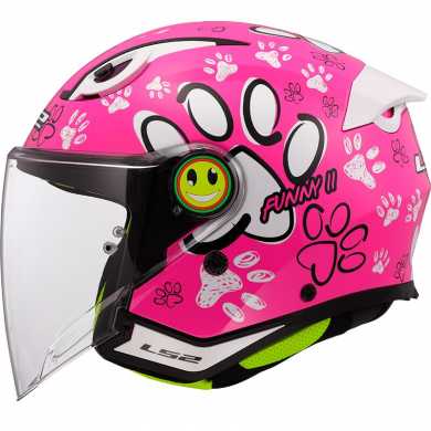 Helmet OF622 Funny II Paws Pink
