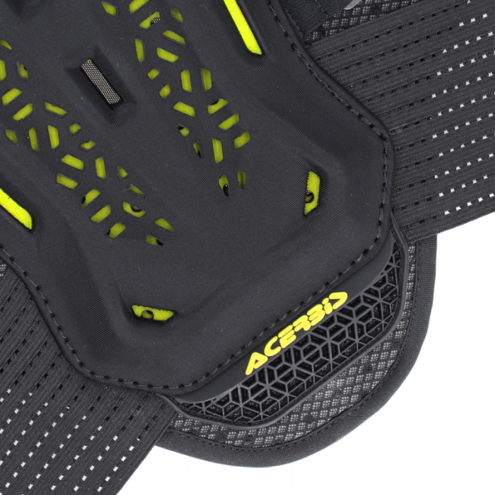 Pettorina Acerbis Plasma Junior Nero Giallo Fluo