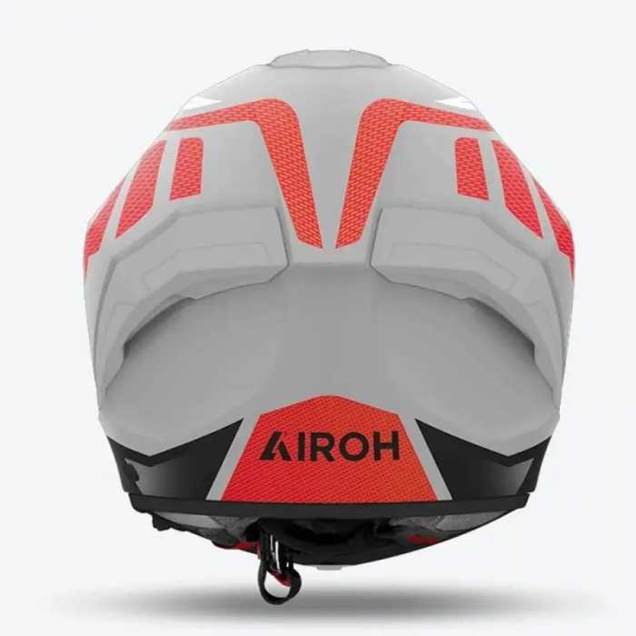 Helmet Matryx Rider Matt Grey Fluo Red