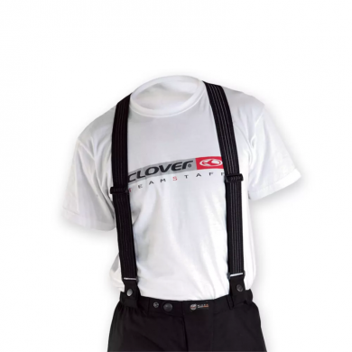 Clover Suspenders Black