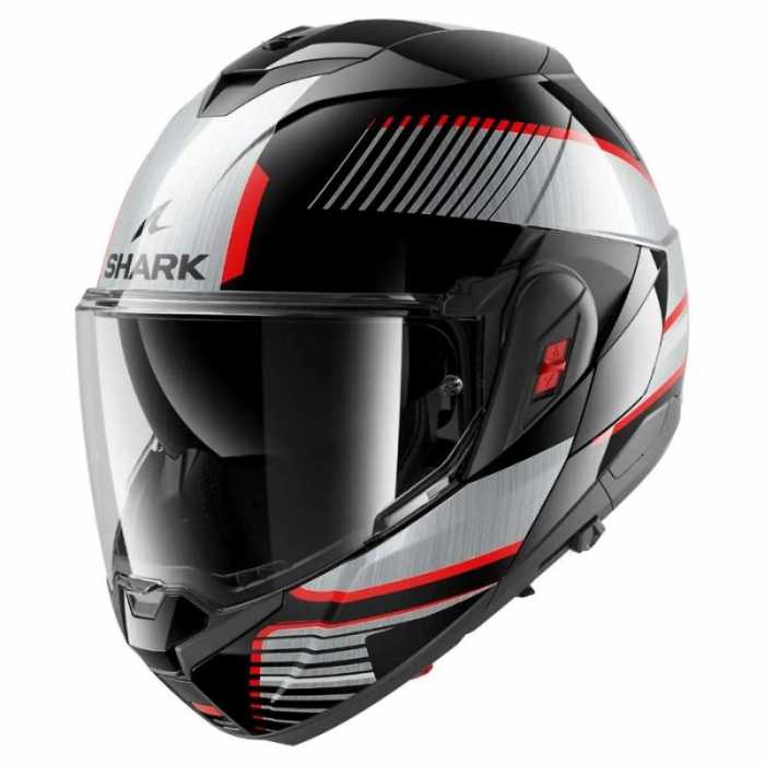 Helmet Oxo Sikter  Black Chrome Red