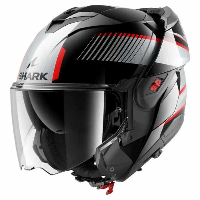 Helmet Oxo Sikter  Black Chrome Red