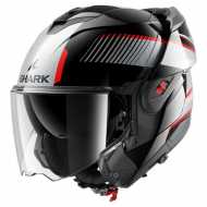 Casco Oxo Sikter Nero Cromo Rosso