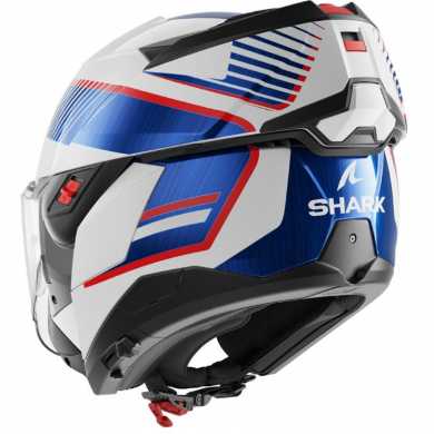 Helmet Oxo Sikter White  Blue Red