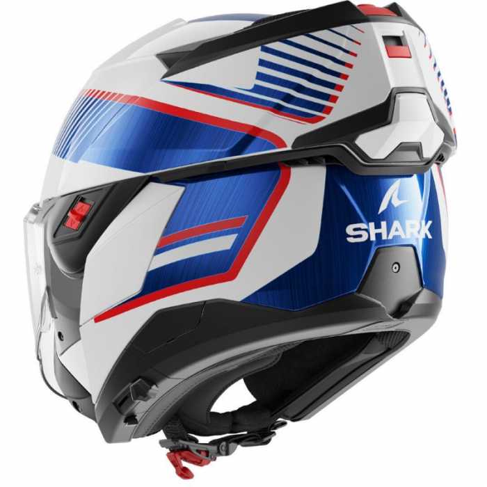 Helmet Oxo Sikter White  Blue Red