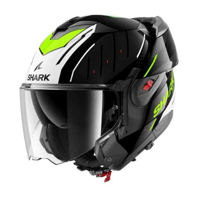 Casco Oxo Rydger Nero Bianco Giallo Fluo