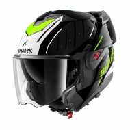 Casco Oxo Rydger Nero Bianco Giallo Fluo
