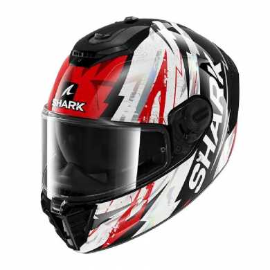 Casco Spartan RS Hibolt Nero Bianco Rosso