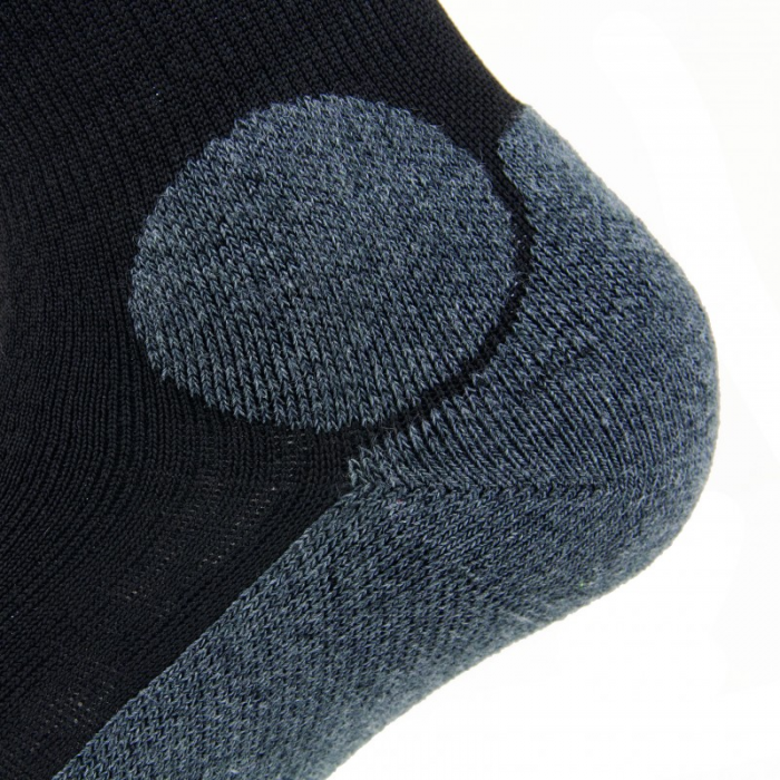 Kedra-T Long Knee-High Socks Black Gray