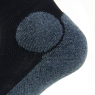 Kedra-T Long Knee-High Socks Black Gray