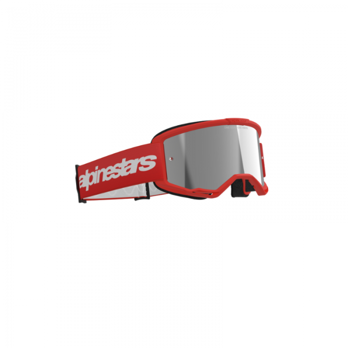 Alpinestars Google Vision 3 Wordmark Red Lens Silver