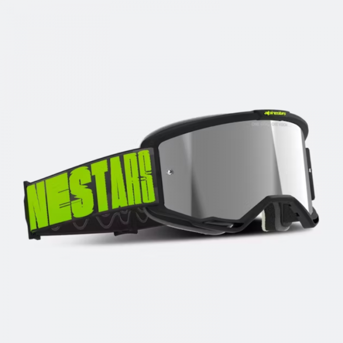 Alpinestars Google Vision 5 Hollow Carbon Yellow Lens Silver