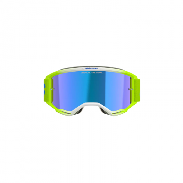 Alpinestars Google Vision 5 Blaze Yellow Blue Lens Blue