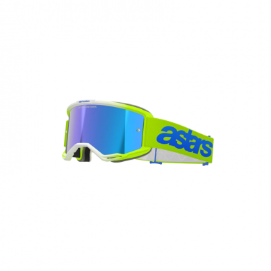 Maschera Alpinestars Vision 5 Blaze Giallo Blu Lente Blu