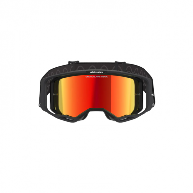 Maschera Alpinestars Vision 8 Corp Nero Lente Rossa