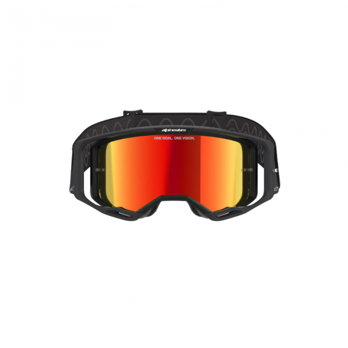 Maschera Alpinestars Vision 8 Corp Nero Lente Rossa