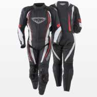 Tuta Laguna Seca 5 Prof Estiva Nero Rosso Fluo