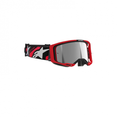 Alpinestars Google Vision 8 Luar Black Red Lens Silver