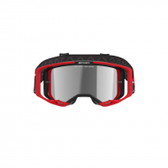 Maschera Alpinestars Vision 8 Luar Rosso Nero Lente Argento