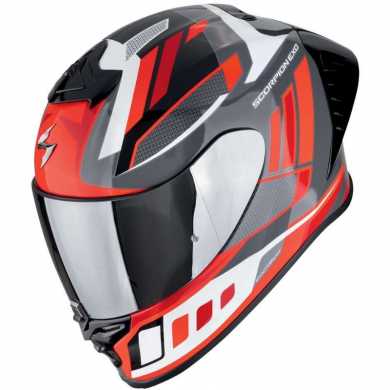 Casco Scorpion Exo R1 Evo II Air Vital Bianco Rosso