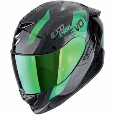 Casco Exo-1400 Evo 2 Carbon Air Platted Carbonio Verde