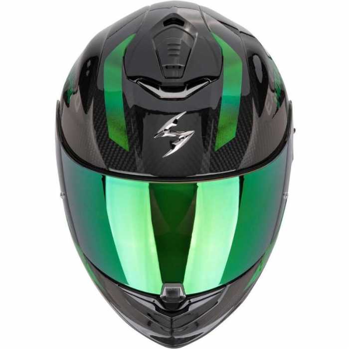 Casco Exo-1400 Evo 2 Carbon Air Platted Carbonio Verde
