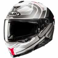 Casco I71 Viz MC1SF Grigio Bianco Rosso Opaco