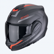 Helmet Exo Tech Evo Carbon Cosy Matte Black Red