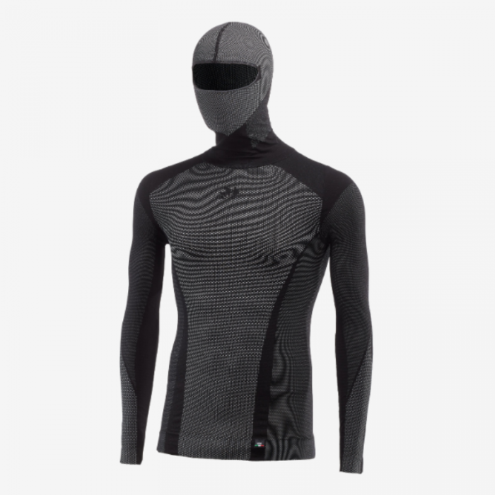 Maglia Underwear con Cappuccio TS2 DB Nero Carbon
