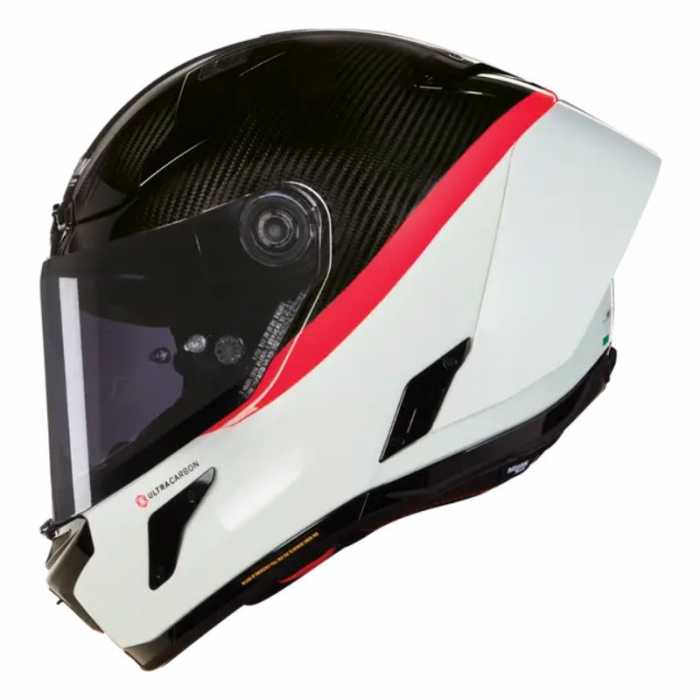 Helmet X-804 RS Ultra Carbon D.O.C. Carbon White Red