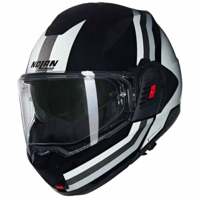 Casco N120-1 Lineo N-com Nero Bianco