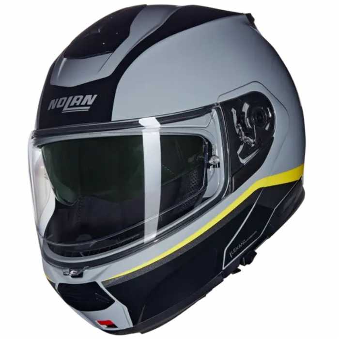Helmet N100-6 Incognito N-com Grey Yellow